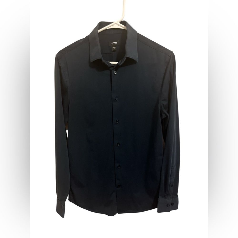 Express Black Dress Shirt Long Sleeve